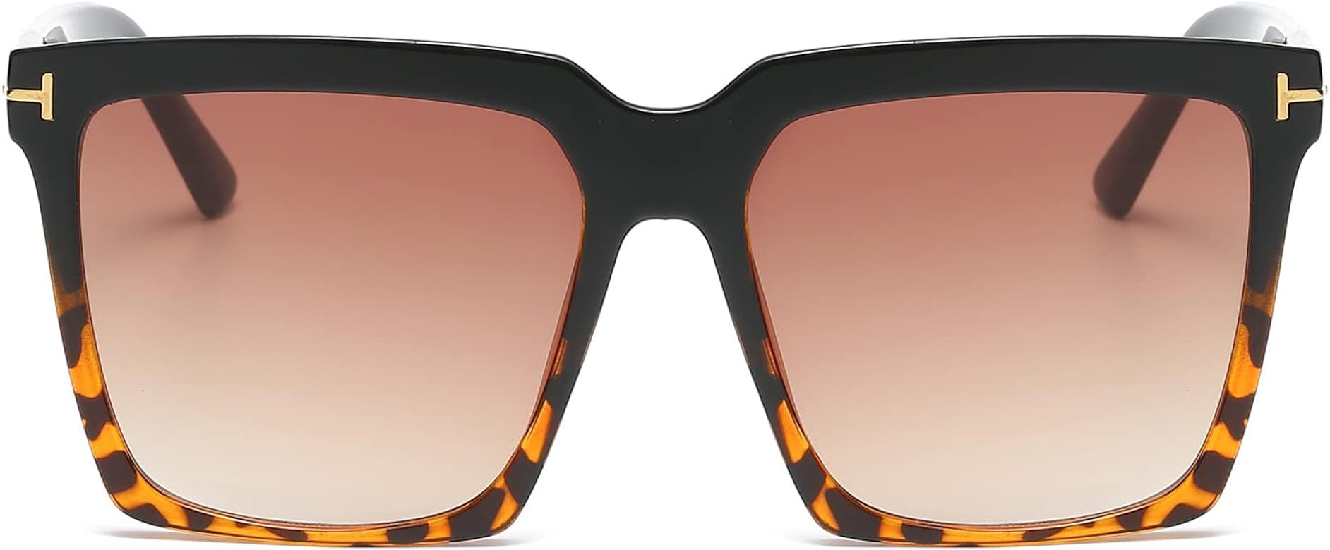 AIEYEZO Oversized Square Sunglasses for Women Men Fashion Big Frame Shades Outdoor Sports Driving Su | Amazon (US)