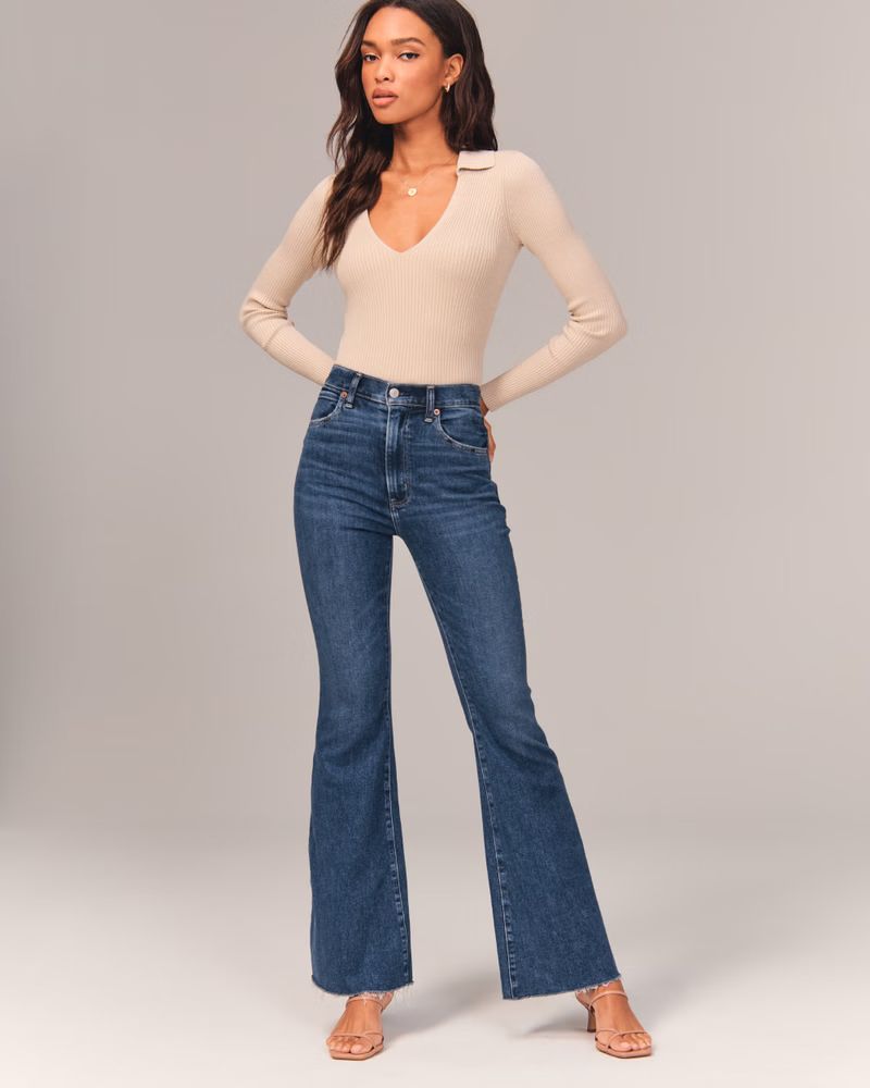 Ultra High Rise Flare Jeans | Abercrombie & Fitch (US)