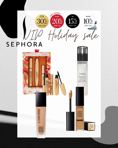 VIP Holiday Sale at Sephora from 10/27-11/06. Amazing deals and great holiday gift sets. 
Lancôme
Grande Lash 

#LTKHolidaySale #LTKbeauty #LTKsalealert