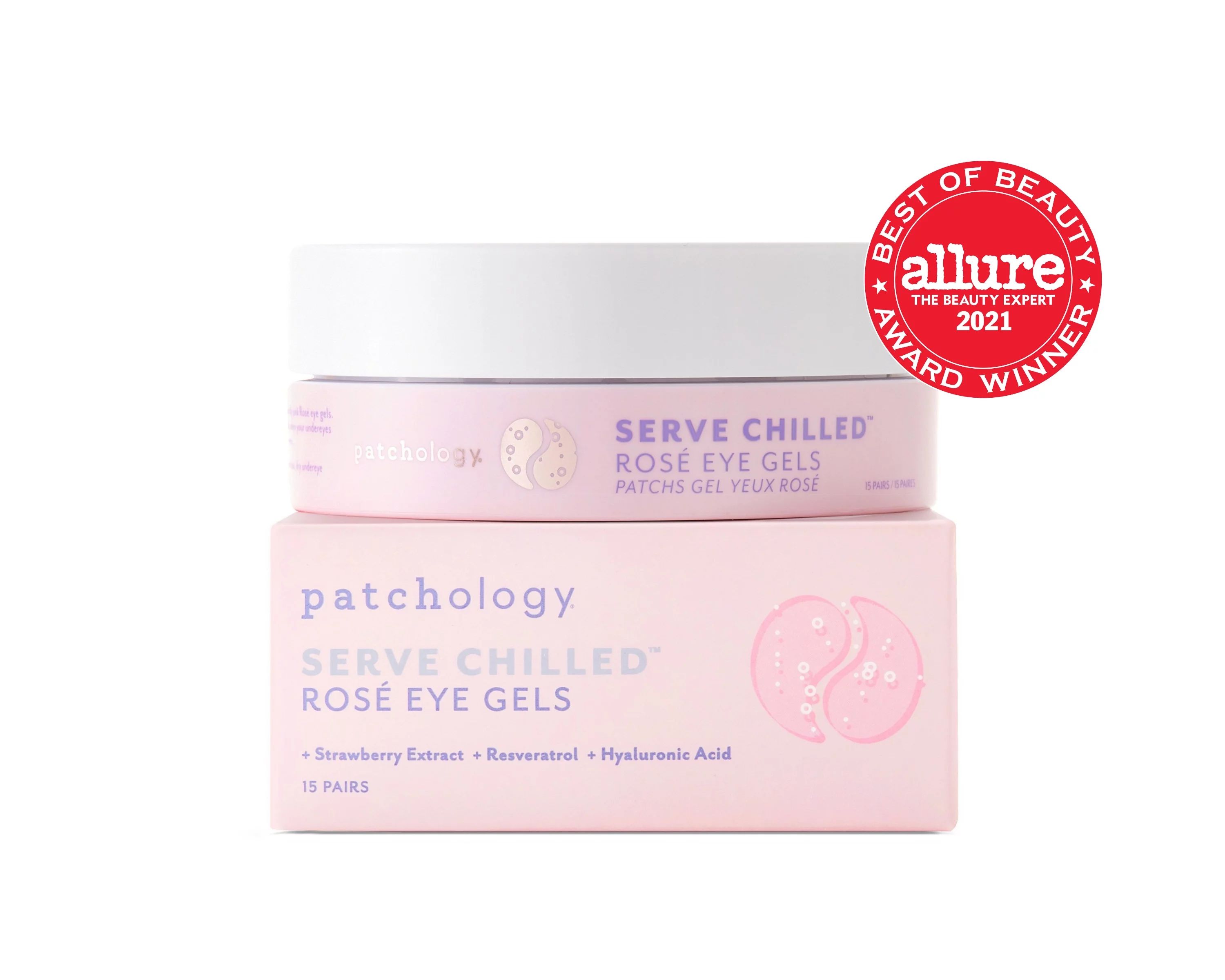 Patchology Serve Chilled Ros&eacute; Eye Gels Puffy Eyes and Fine Lines,15 Count | Walmart (US)