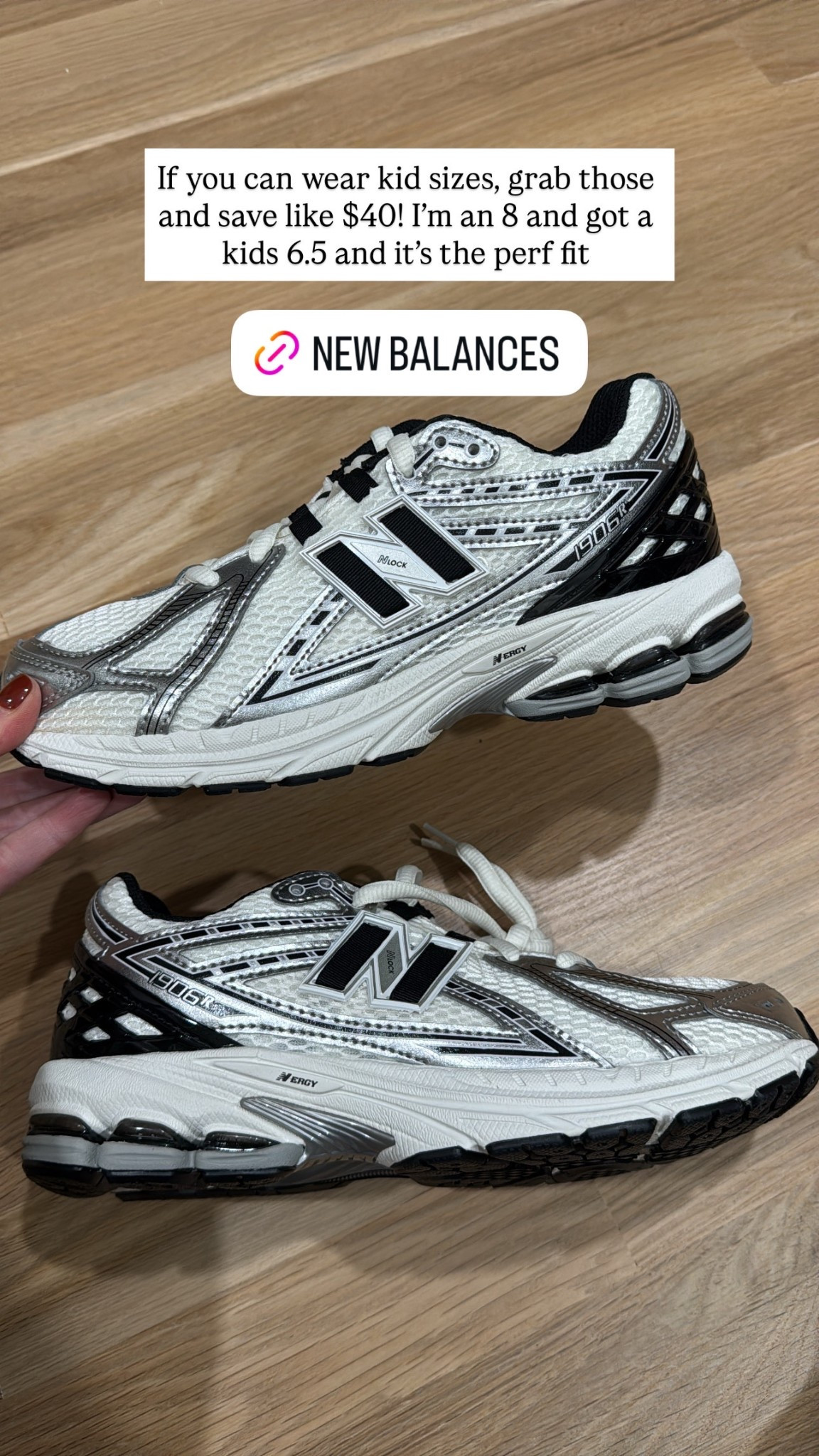 If you can wear kid sizes, grab those and save like $40! I'm an 8 and got a kids 6.5 and it's the perf fit for these new balance sneakers! 

#LTKootd #LTKfitnessgoals #LTKActive