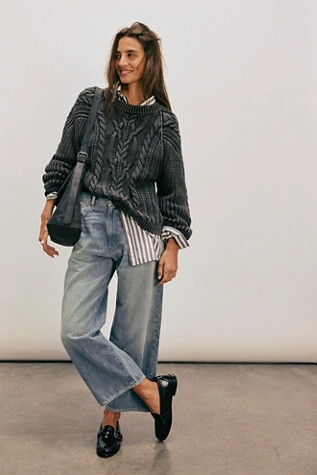 Frankie Cable Sweater | Free People (Global - UK&FR Excluded)