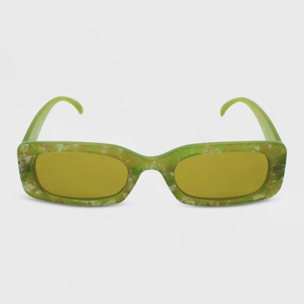 Women's Marble Print Rectangle Sunglasses - Wild Fable™ | Target