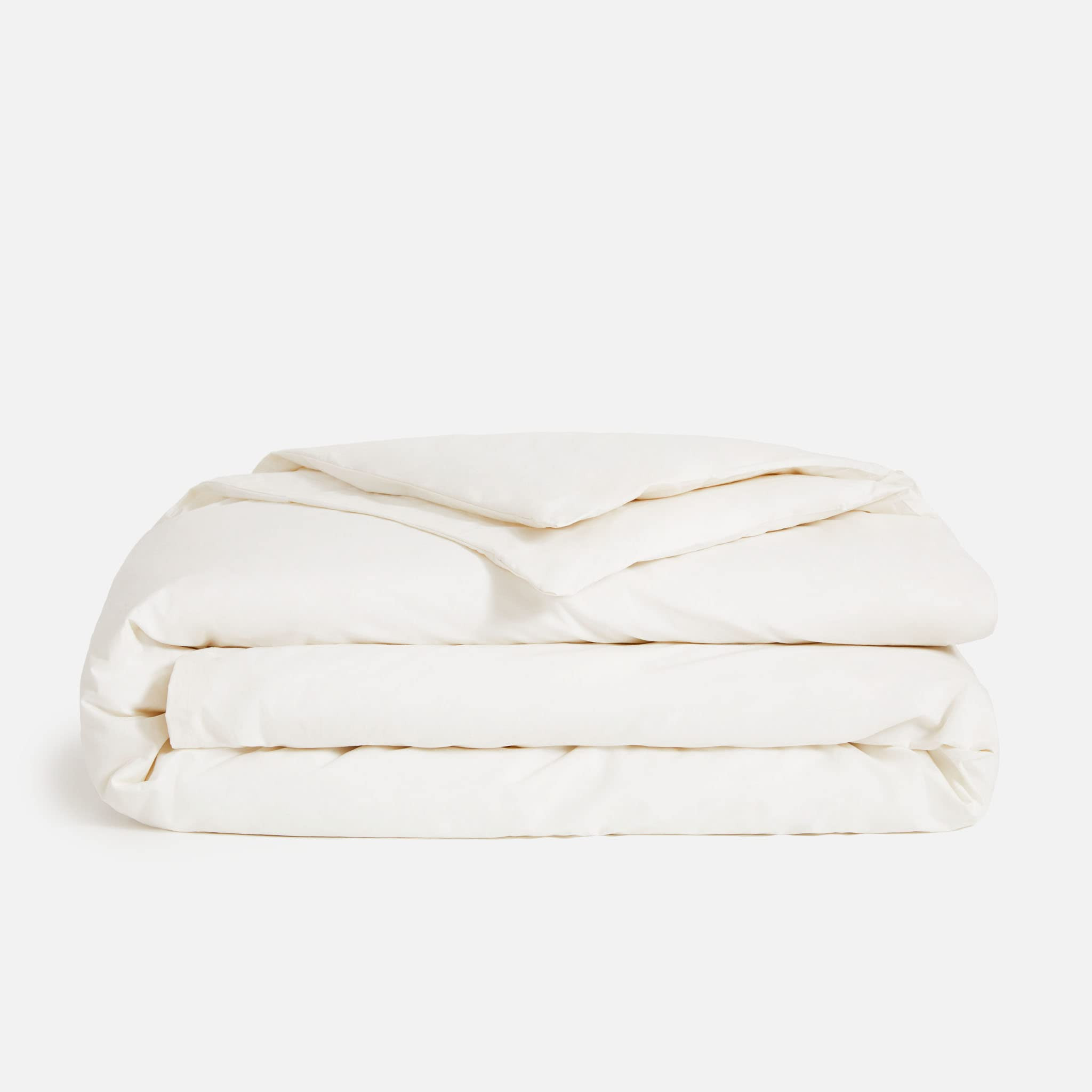 Brooklinen Luxury Percale Duvet Cover for King/California King Size Bed, Cream (Extra-Long Corner... | Amazon (US)