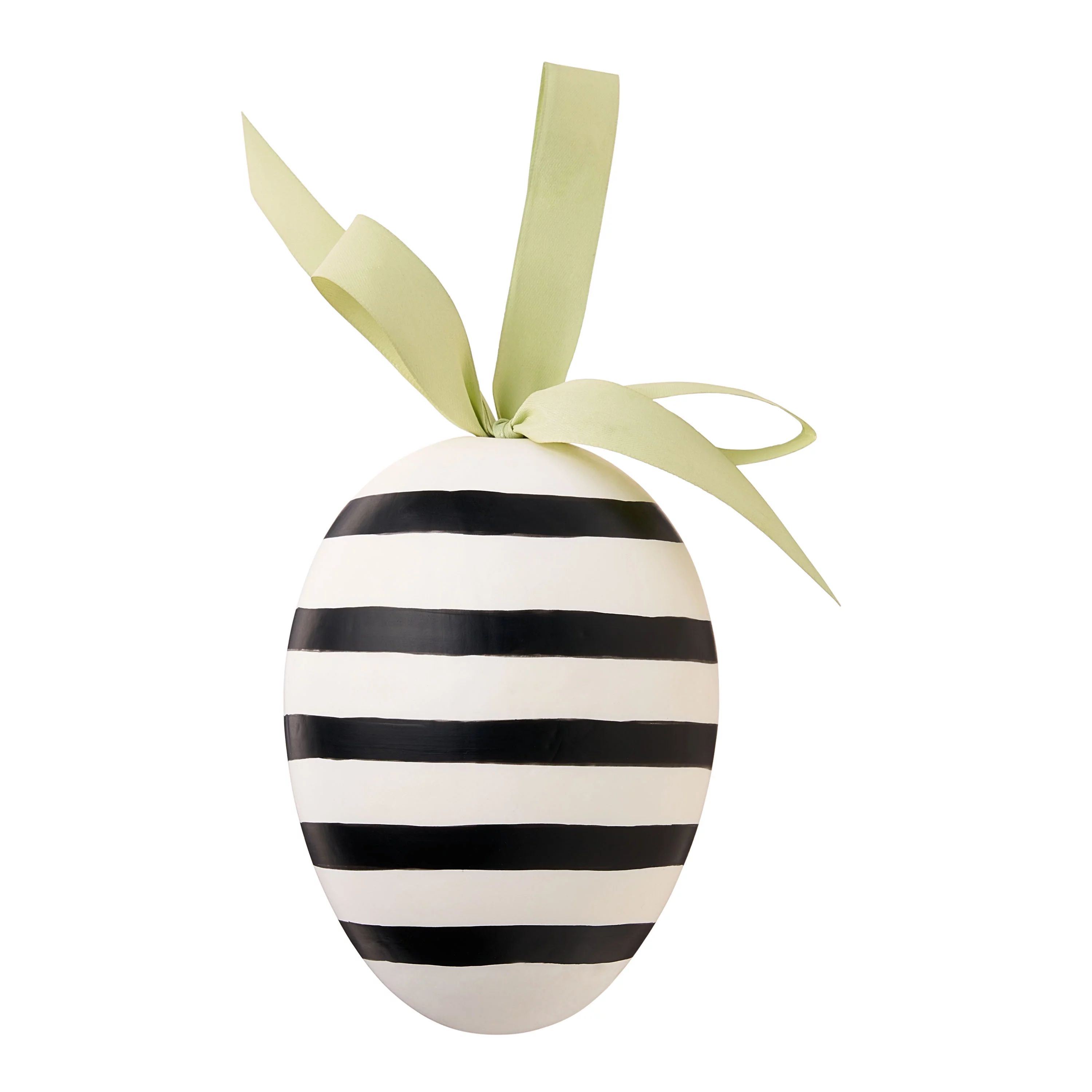 Way To Celebrate Easter Decorative Stripe Egg, Black & White | Walmart (US)