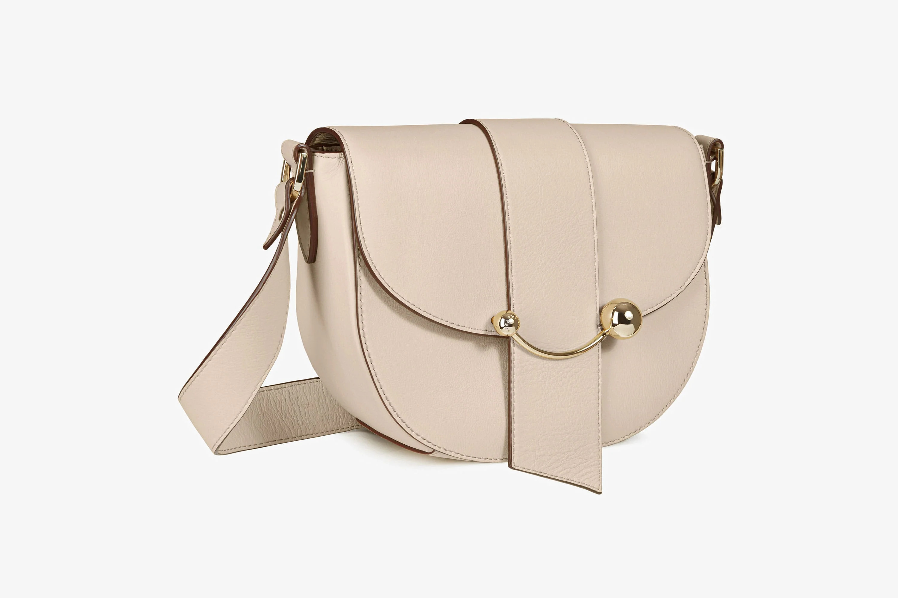 Strathberry - Crescent Satchel - Beige | Strathberry | Strathberry