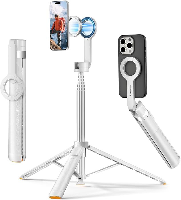 72'' Magnetic Selfie Stick Tripod for iPhone MagSafe \u2013 One-Click Open Stable Stand, Strong M... | Amazon (US)
