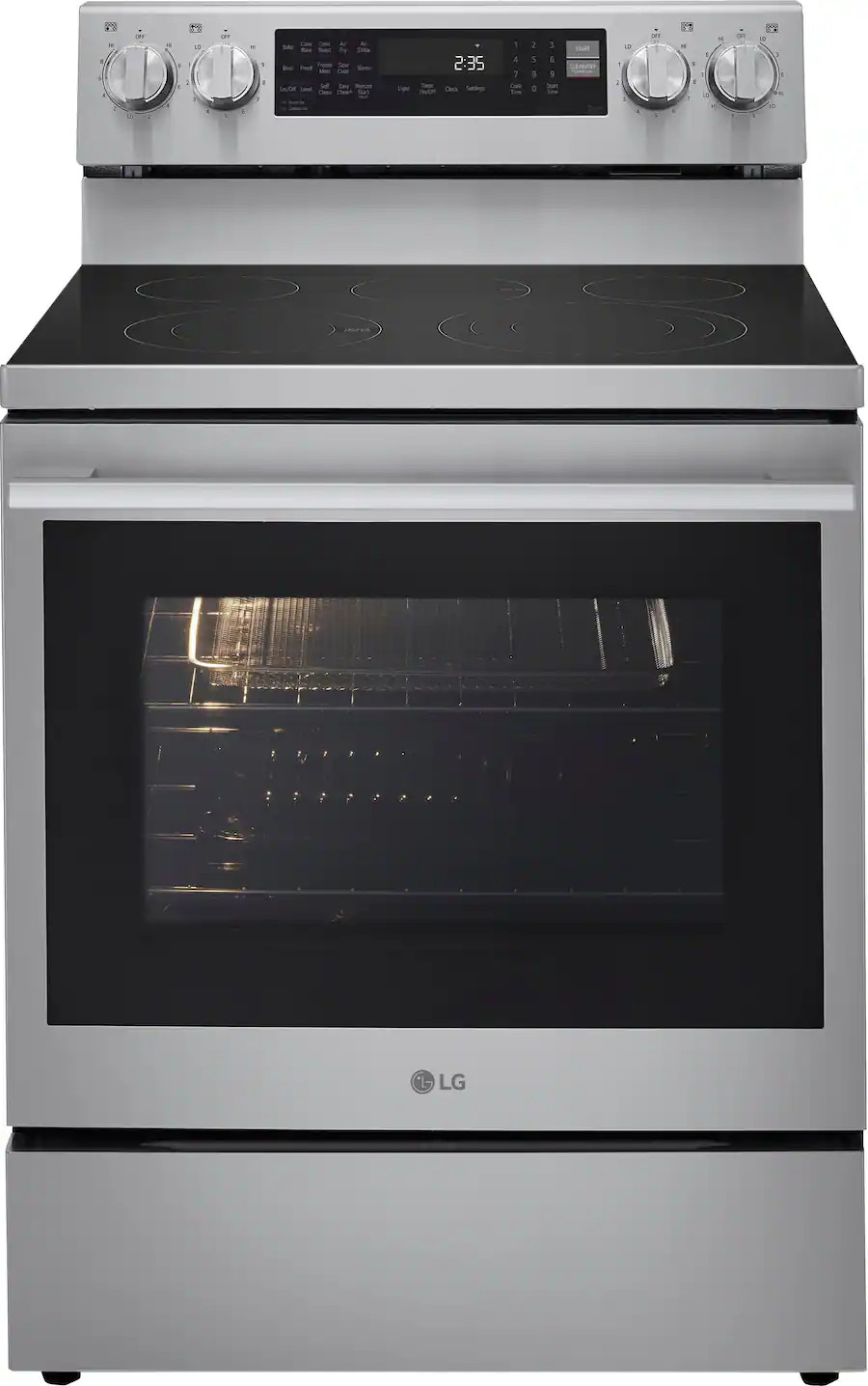 LG - 6.3 Cu. Ft. Freestanding Electric True Convection Smart Range with Air Fry and InstaView - S... | Best Buy U.S.