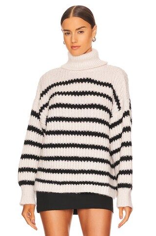 Line & Dot Ariel Sweater in Black & White from Revolve.com | Revolve Clothing (Global)
