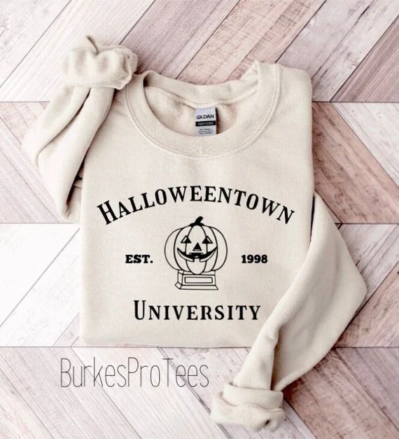 Halloweentown University Crewneck Sweatshirt, Funny Halloween Sweatshirt, HalloweenTown, Fall Swe... | Etsy (US)