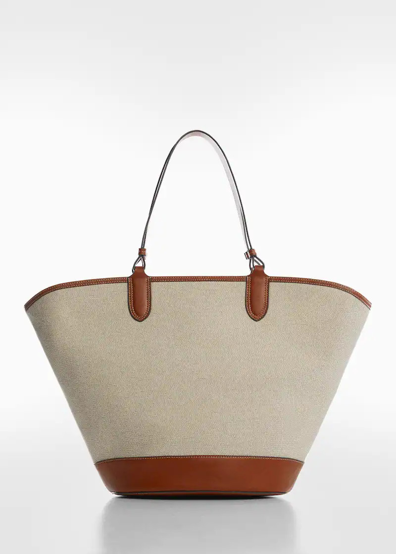 Combined shopper bag -  Women | Mango USA | MANGO (US)