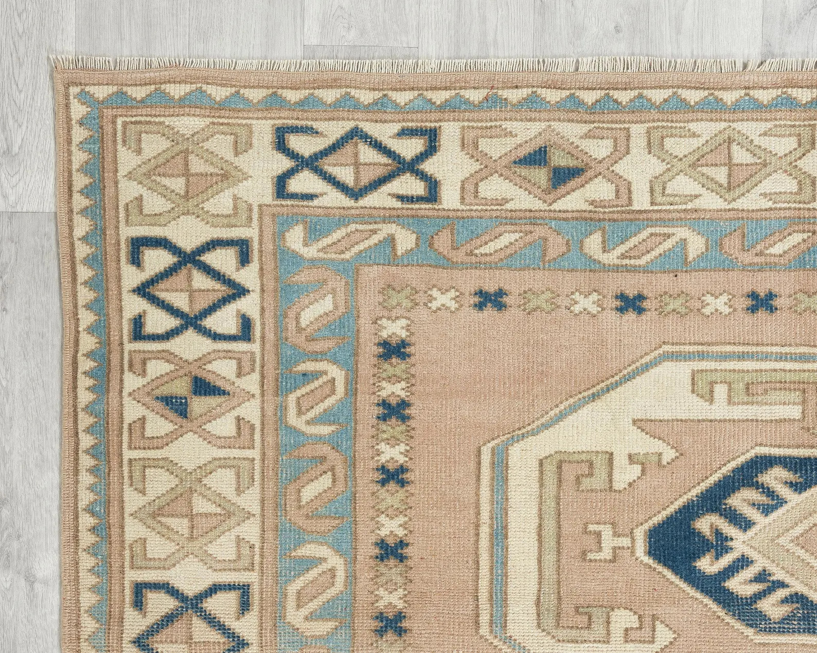 Faded Wool Handmade One of a Kind Vintage Turkish Oushak Area Rug 6x8 - Etsy | Etsy (US)