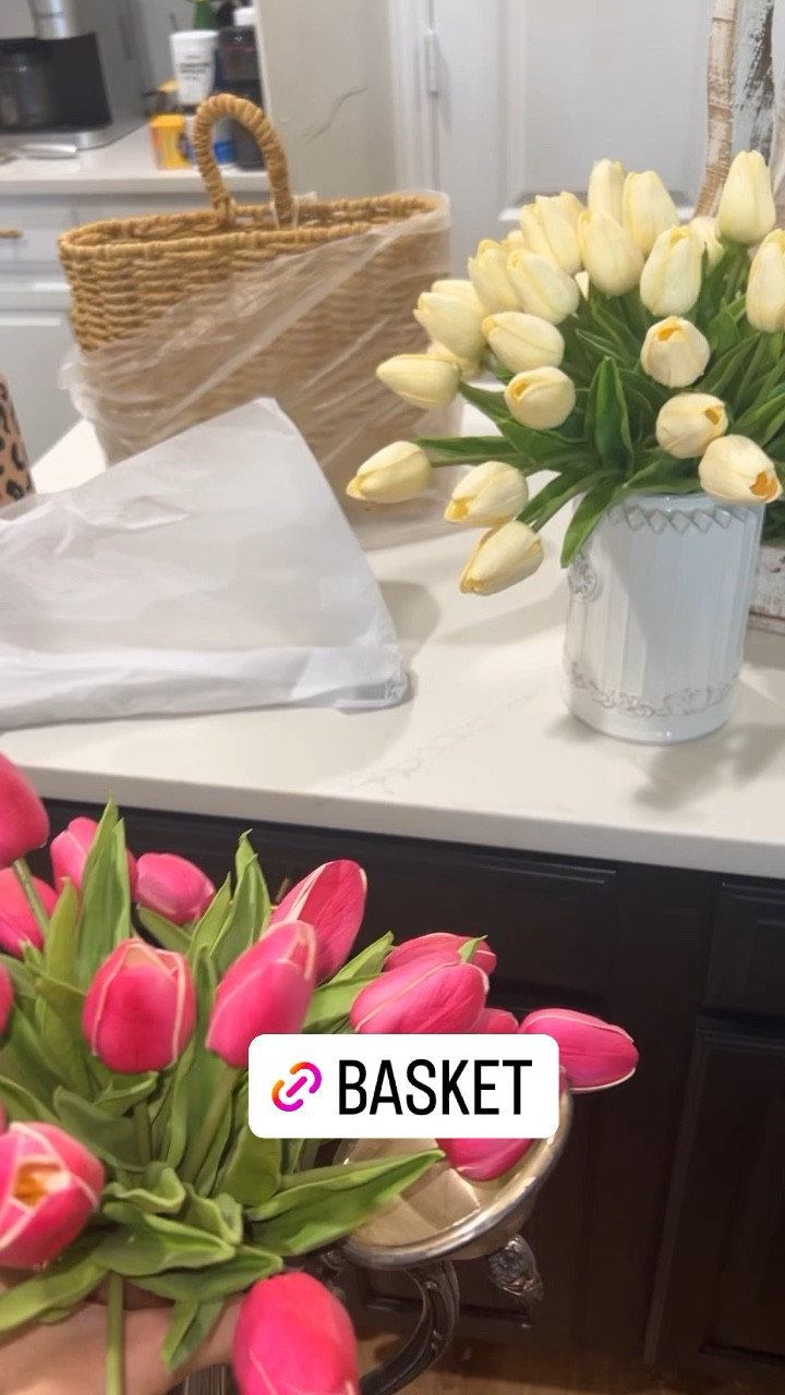 Basket and Amazon tulips  

#LTKsalealert #LTKhome #LTKstyletip