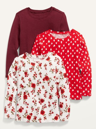 Thermal-Knit Long-Sleeve T-Shirt 3-Pack for Toddler Girls | Old Navy (US)