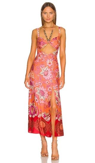 Nisa Dress in Orange Blossom | Revolve Clothing (Global)