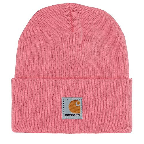 Carhartt Unisex Kids Knit Beanie Cuff Hat, Pink Lemonade, 2-5 Years | Amazon (US)
