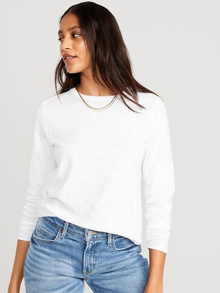 EveryWear Long-Sleeve Slub-Knit T-Shirt for Women | Old Navy (US)