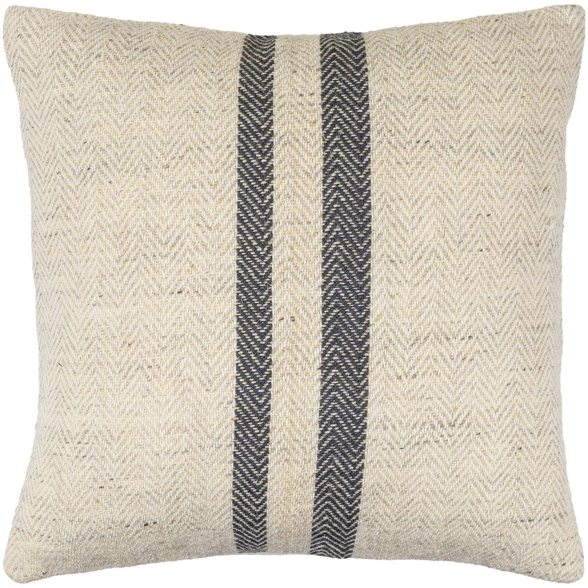 Becki Owens x Livabliss Brett Striped Wool Blend Reversible Throw Pillow | Wayfair North America