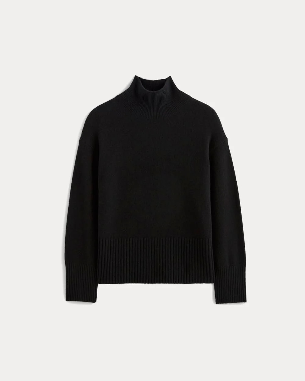 The Boxy Turtleneck in Cashmere | Black | Everlane