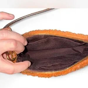 Coach Orange Nolita Shearling Mini Shoulder Bag | Poshmark