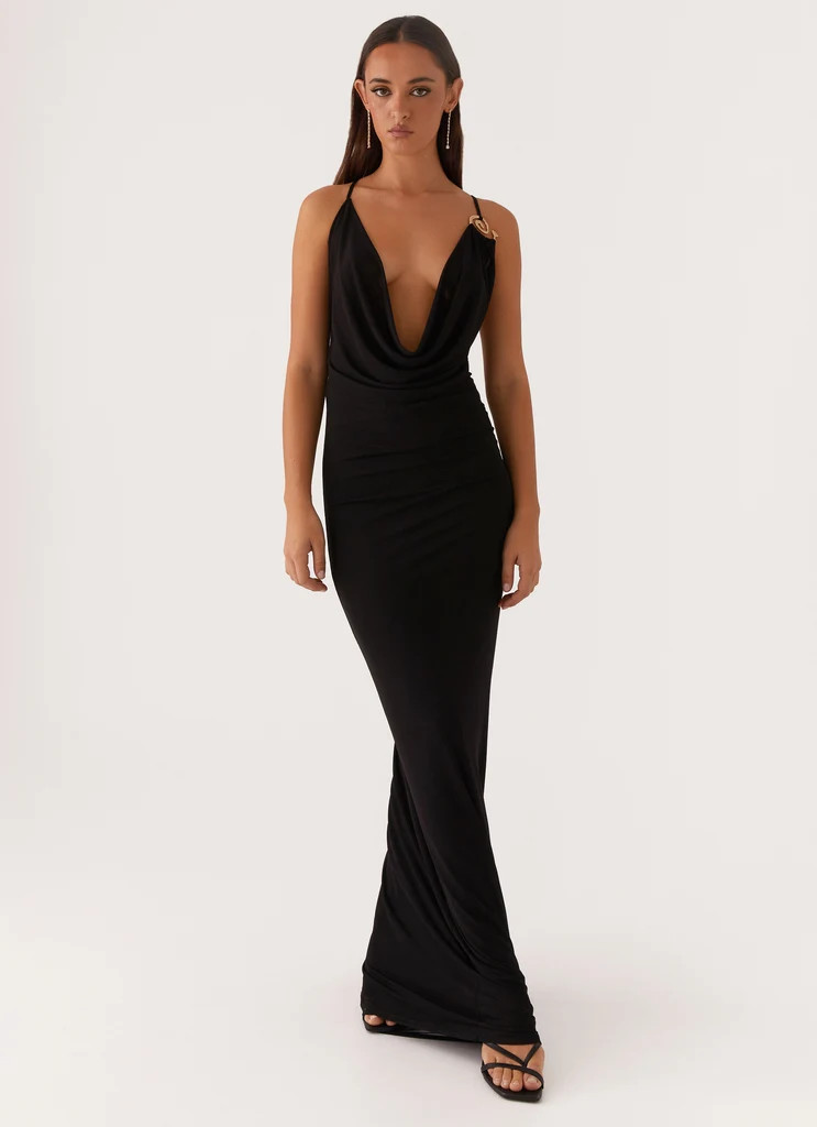 Game Player Maxi Dress - Black | Peppermayo (Global)