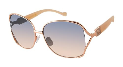 Jessica Simpson Women's J5254 Oversized Metal Square Sunglasses with UV400 Protection - Glamorous Lightweight Sunglasses for Women, 64mm | Amazon (US)