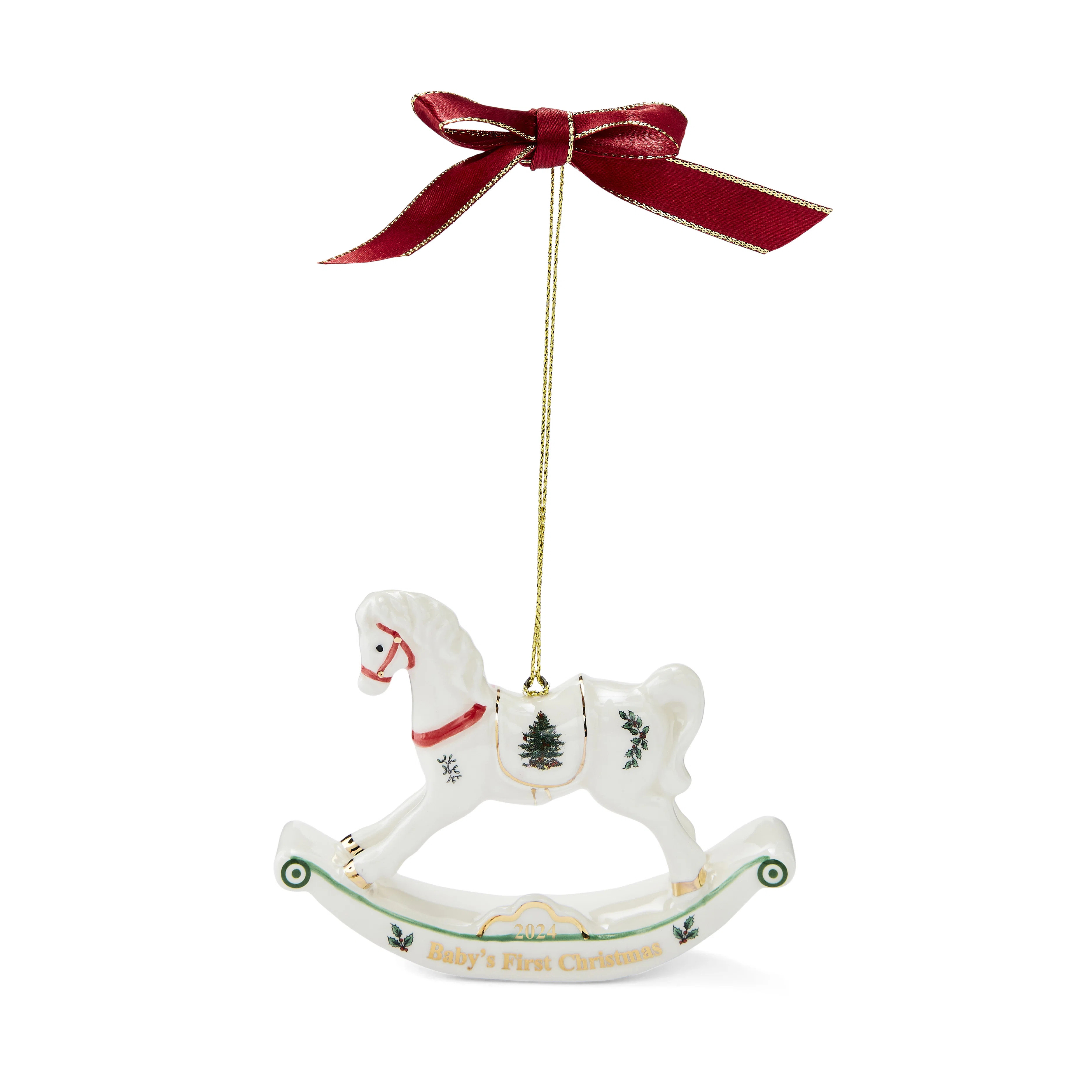 Spode Rocking Horse Ornament Dated 2024 | Wayfair | Wayfair North America