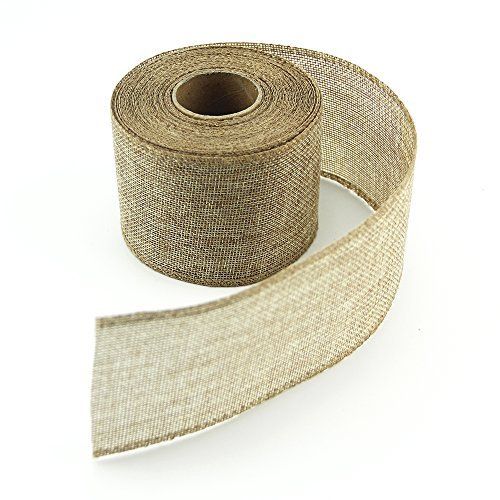 VATIN 2 Inches Wide Burlap Ribbons Jute Fabric Rustic Ribbon On Spool for Wedding Decoration DIY ... | Amazon (US)
