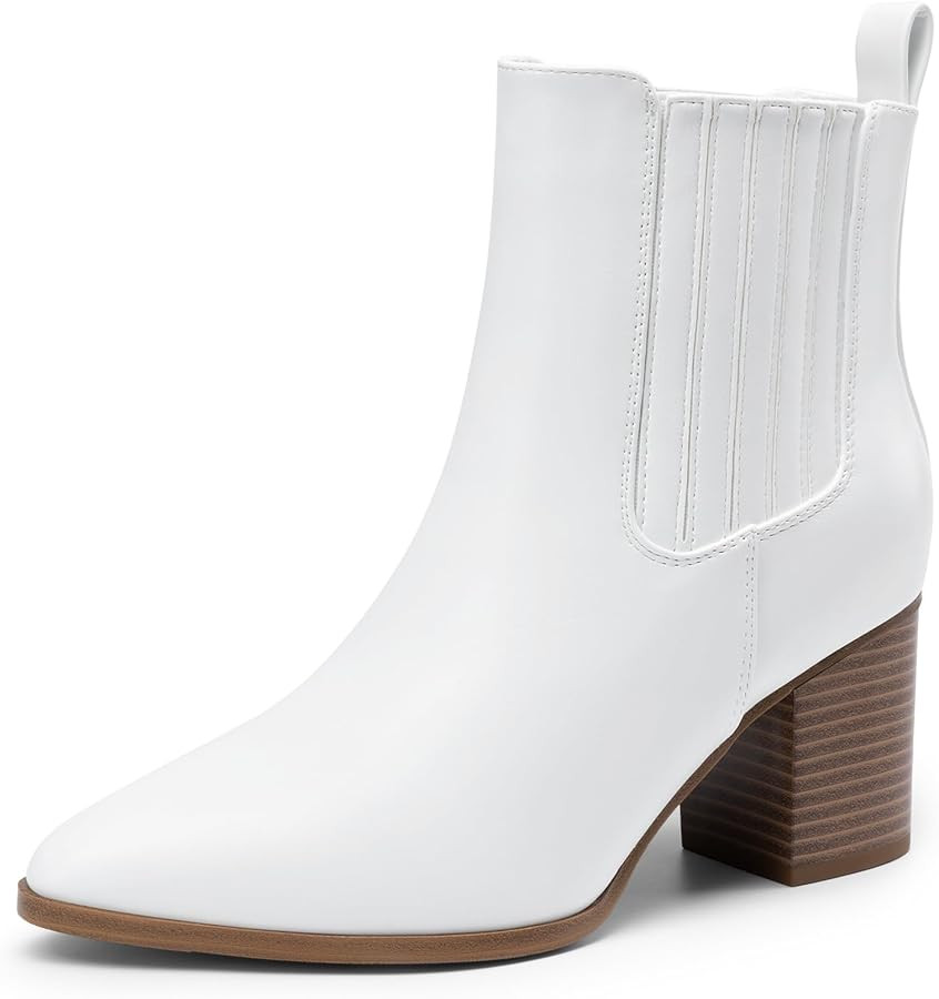 DREAM PAIRS Women's Ankle Boots Pointed Toe Chunky Block Heel Ankle Bootie Fall Short Booties Sho... | Amazon (US)