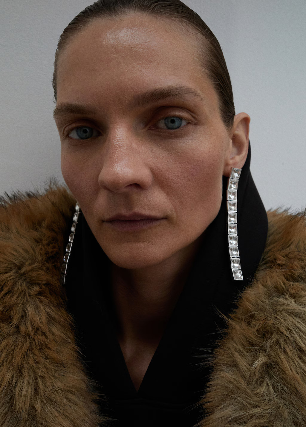 Crystal pendant earrings | MANGO (UK)