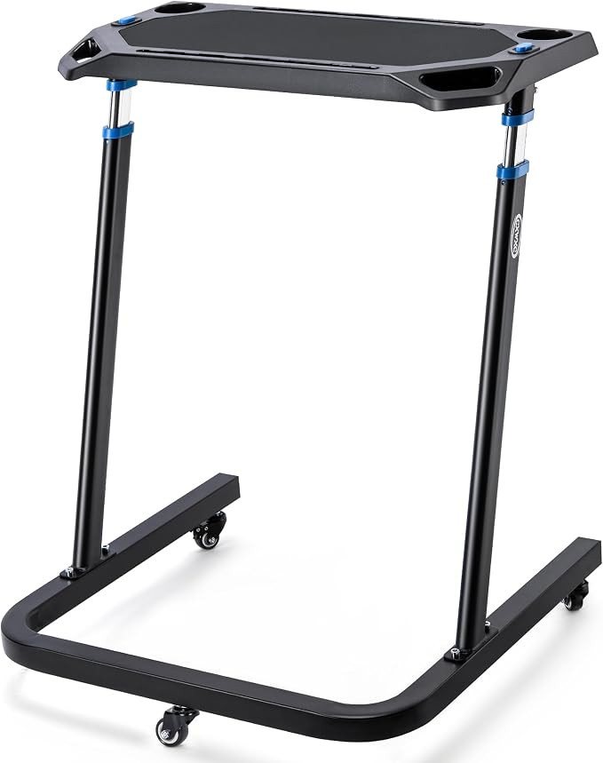 CXWXC Indoor Cycling Desk - Adjustable Height Bike Deak Laptop Stand Non-Slip Surface - Portable ... | Amazon (US)