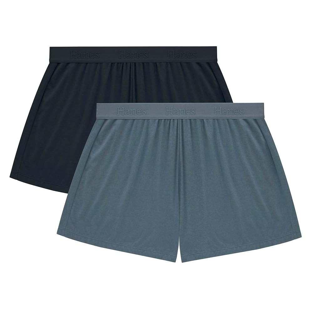 Hanes Women's Originals Sleep, 2-Pack, Comfywear Supersoft Lounge Shorts Pack, 3.25" | Amazon (US)