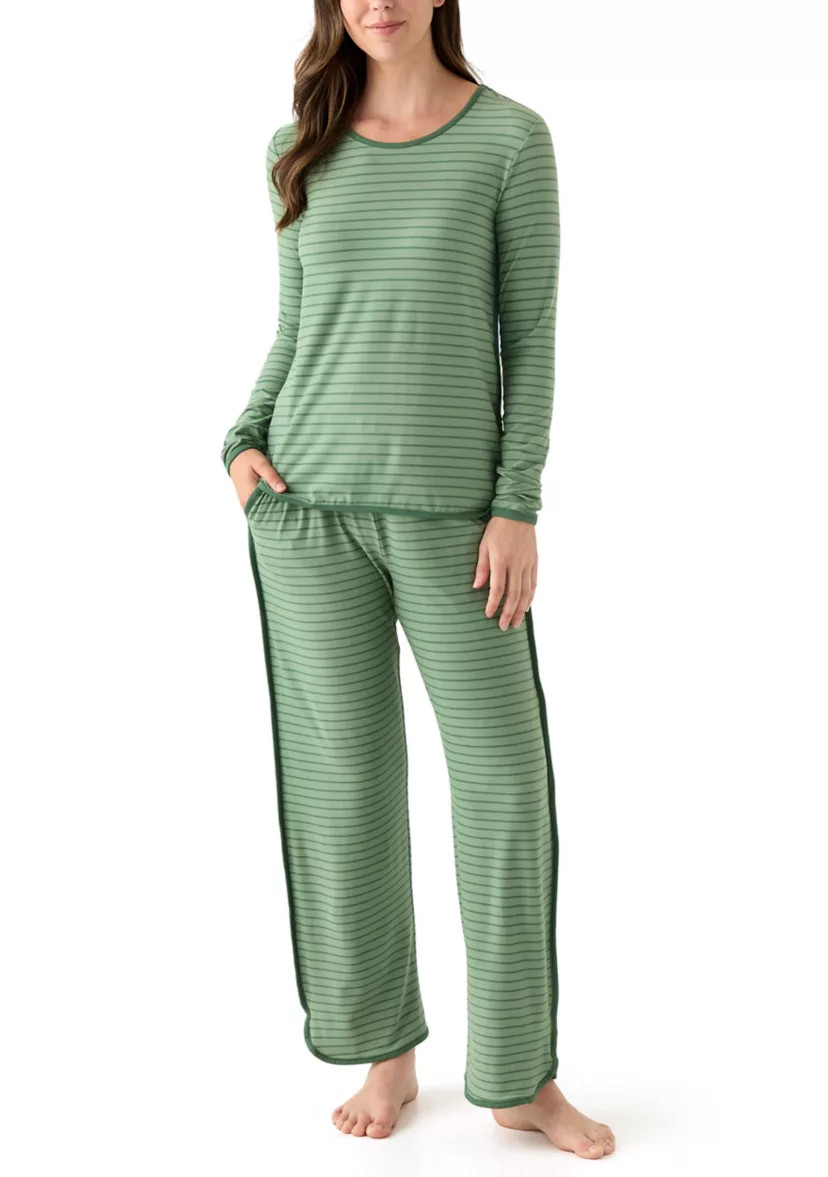 Women's Long Sleeve Pajama Top and Pants Set | Belk