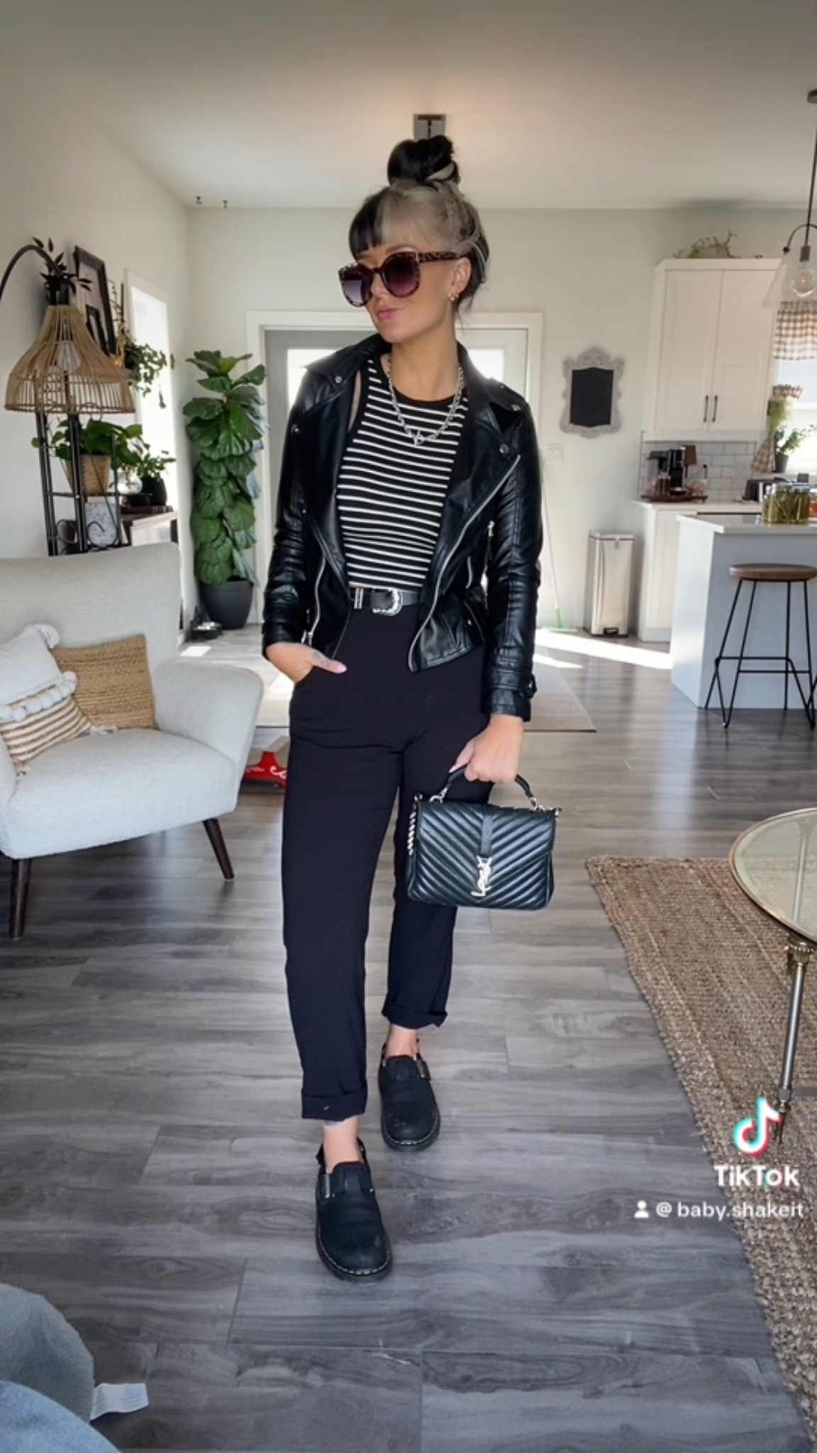 Comfy rock n roll fit

Jacket: goth n rock
Pants: American apparel
Shoes: Dr Marten Jorge II fur lined mules
Sunglasses: purchased in Japan

#LTKstyletip #LTKcanada