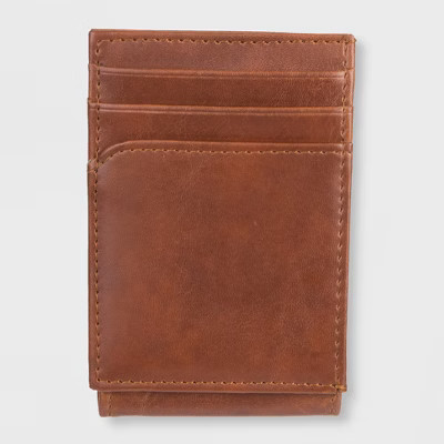 Wide Mag Curved Pocket Wallet - Goodfellow & Co™ Tan One Size | Target