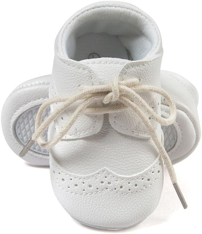 ESTAMICO Baby Boys Shoes Prewalker PU Sneakers | Amazon (US)