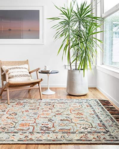 Loloi II Elka Collection Colorful Floral Area Rug, 5'0" x 7'6", multi | Amazon (US)