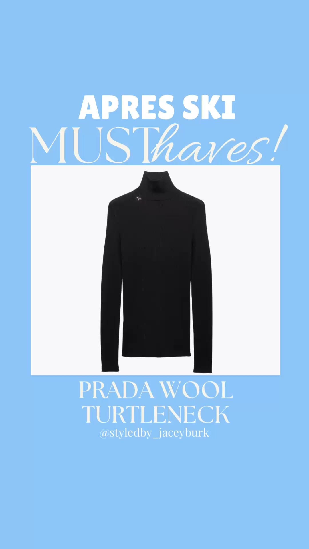 I am OBSESSED with this turtleneck from Prada!🖤🙌🏼⛷️

#LTKHoliday #LTKGiftGuide #LTKTravel