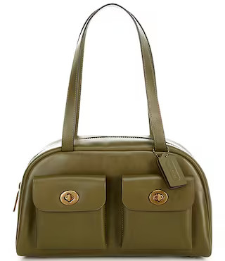 COACH Twin Turn Lock Cargo Pockets Satchel Bag | Dillard's | Dillard's