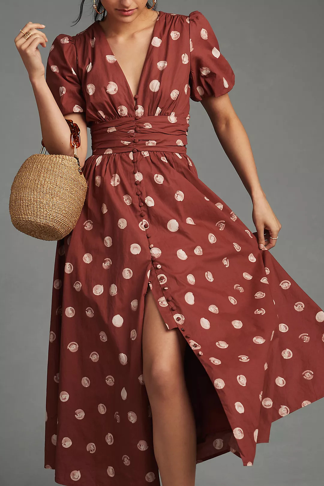 The Katerina Button-Front Dress | Anthropologie (US)