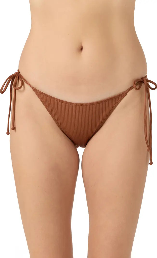 O'Neill Saltwater Solids Maracas Rib Side Tie Bikini Bottoms | Nordstrom | Nordstrom