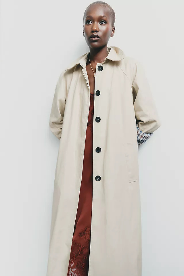 Long Trench Coat Jacket | Anthropologie (US)