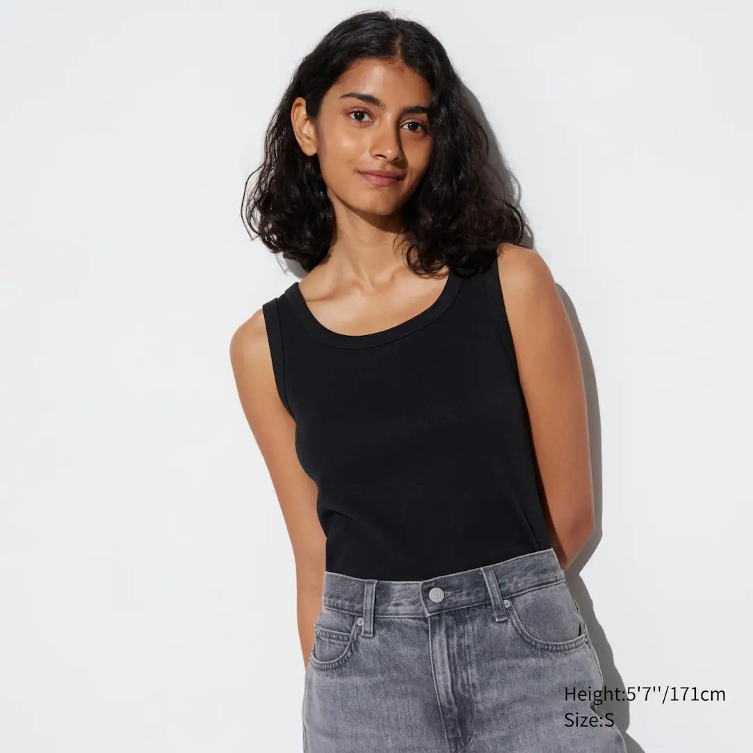 Soft Ribbed Vest Top | UNIQLO (UK)