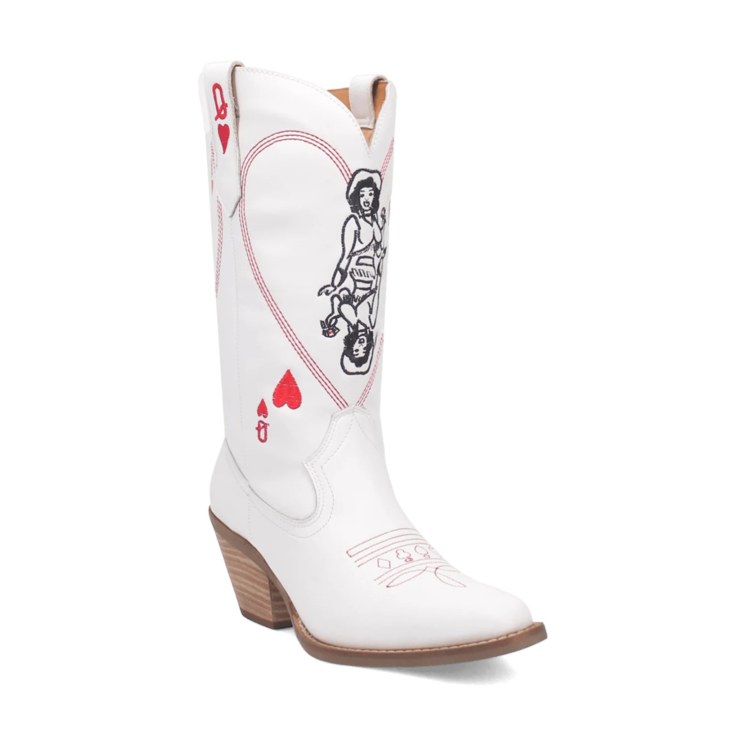 QUEEN A HEARTS LEATHER BOOT | Dingo1969