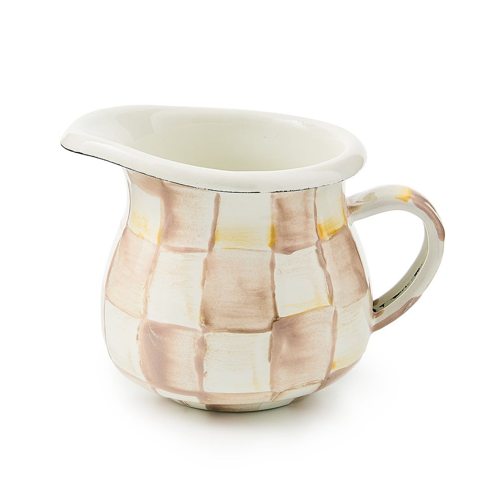 Mocha Check Little Creamer | MacKenzie-Childs