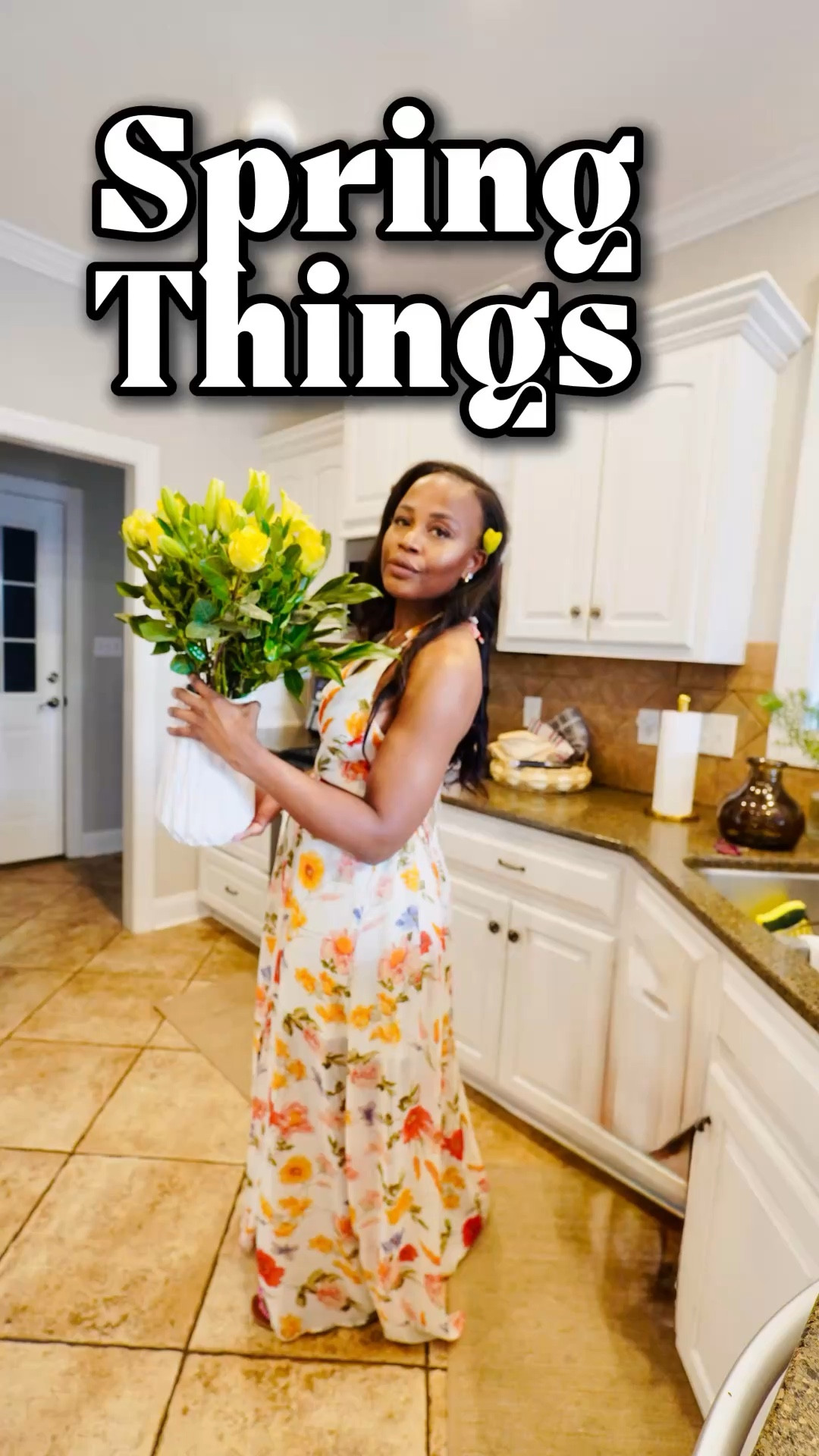 Nothing like fresh flowers and a floral dress to brighten the day. 🌷
There is just something about having fresh flowers in the kitchen. They make everyday moments feel softer, prettier, and a little more special. Whether you’re doing dishes, laundry, cooking, or sitting down for dinner, they bring such a peaceful touch to the home.

This floral dress is such a pretty find too. I’m wearing a size small, and while I think mine is from Papaya, I linked similar ones for you that give the same effortless spring look.

#LTKStyle #LTKFinds #SpringStyle #FloralDress #FreshFlowers #HomeStyle #SoftLiving #FeminineStyle #SpringOutfit #LTKFashion #EverydayStyle #PrettyDetails

#LTKvlog #LTKSeasonal #LTKHome