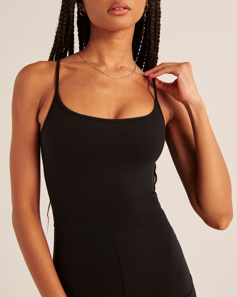 Ponte Unitard Romper | Abercrombie & Fitch (US)