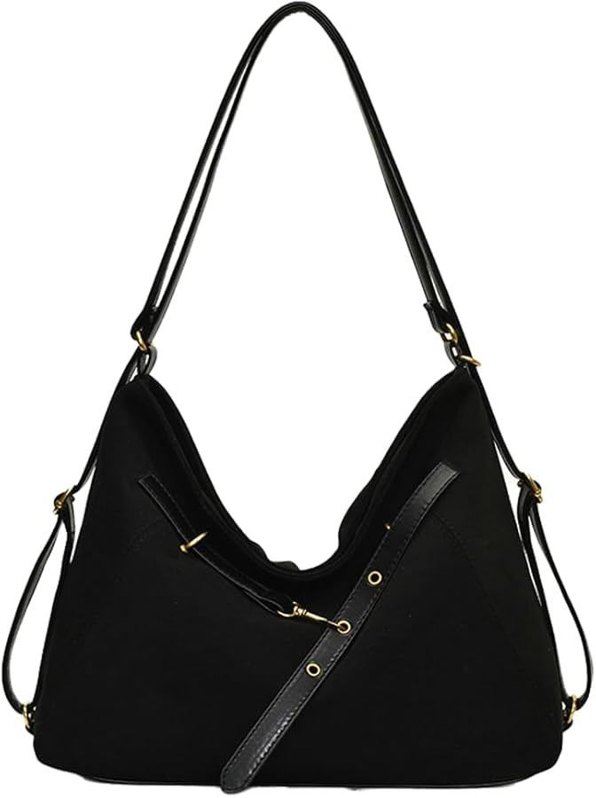 Slouchy Suede Tote Bags for Women Retro Crossbody Hobo Purse Trendy Shoulder Bag Satchel Winter F... | Amazon (US)