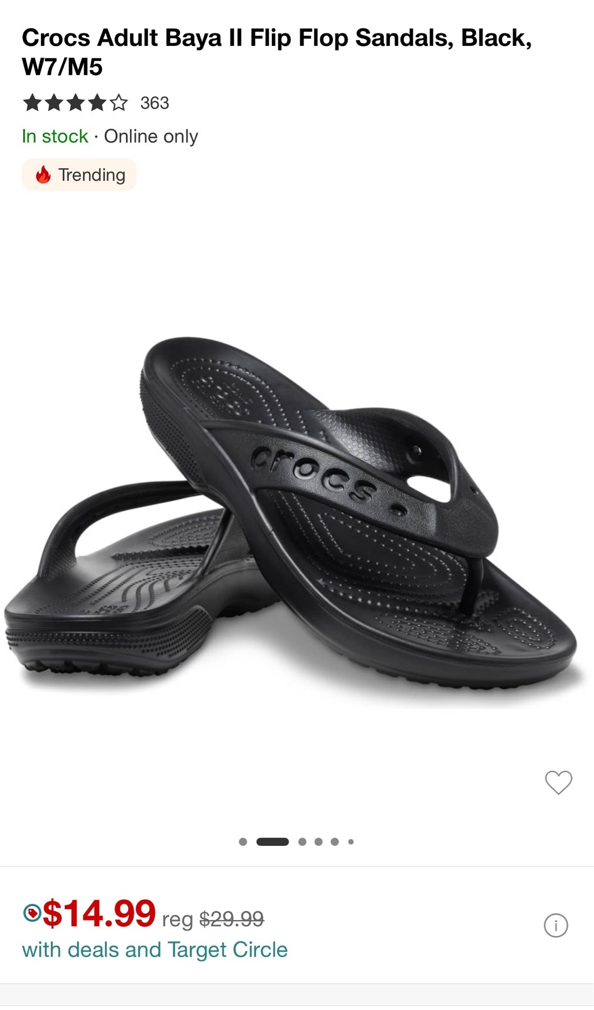 Target circle deal days 50% off crocs today!