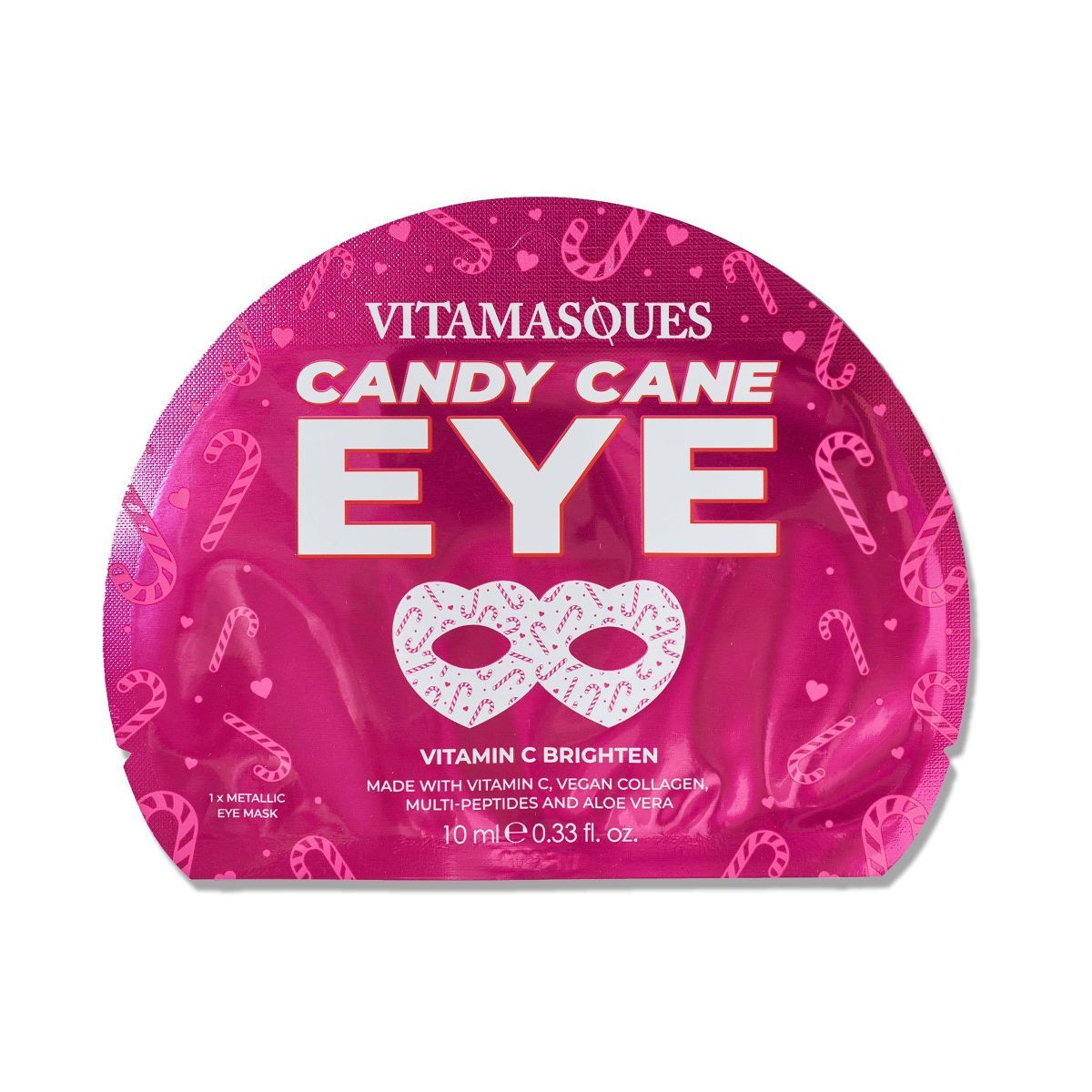 Vitamasques Candy Cane Goggle Eye Mask - 0.34 fl oz | Target